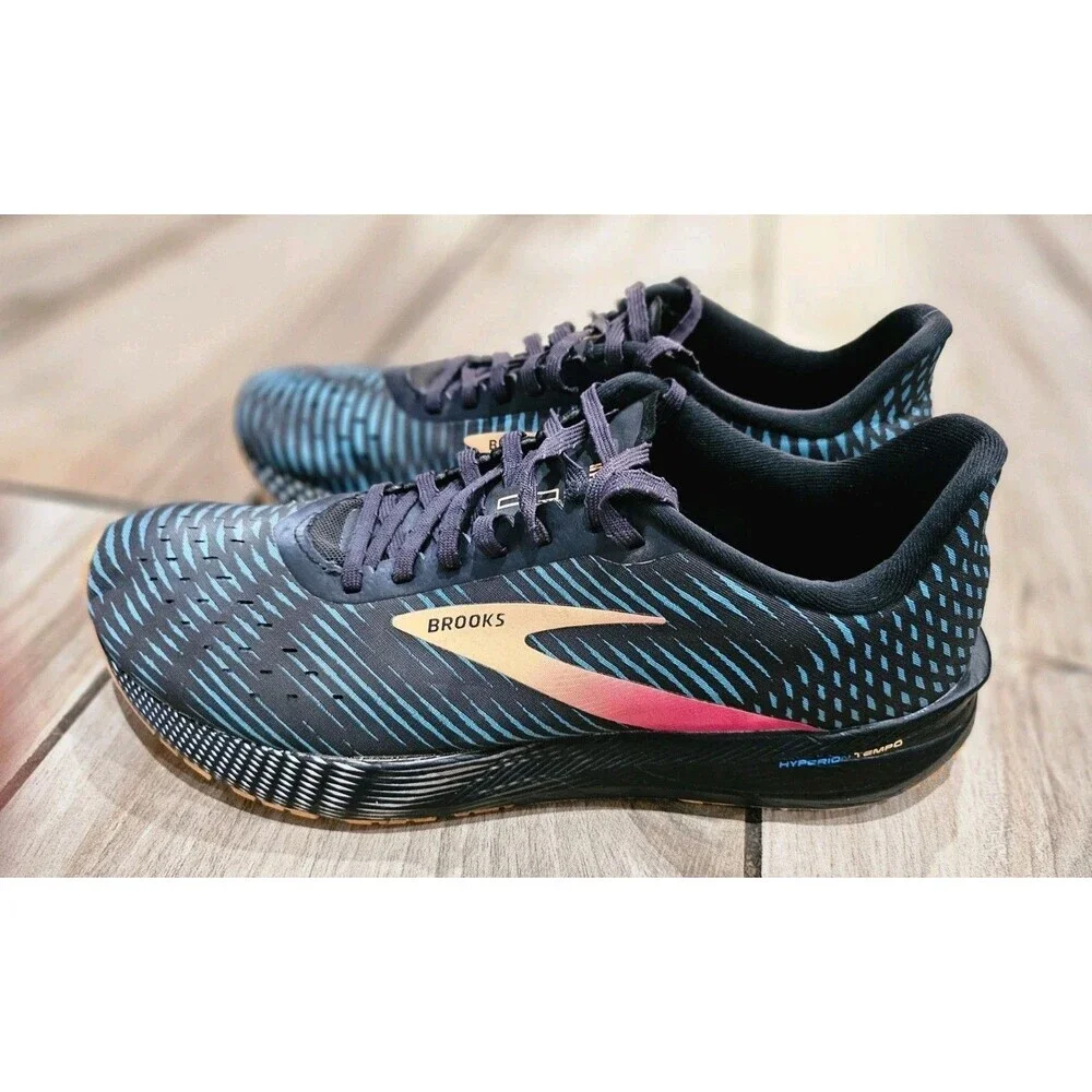 Brooks Women's Hypertension Temp Black and Teal Running Shoes 10.5 - Picture 4 of 16